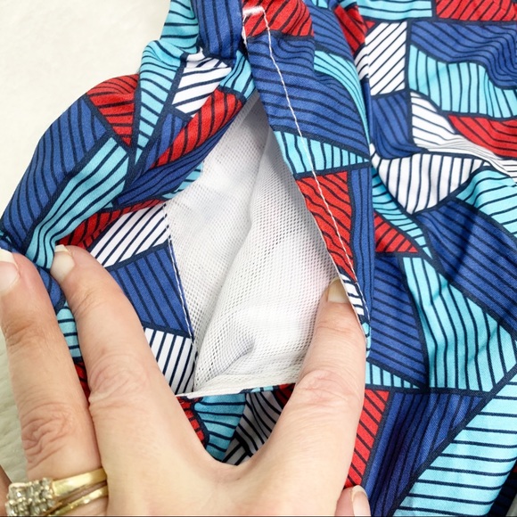 Jake Austin Geometric Print Swim Trunks - Picture 3 of 6